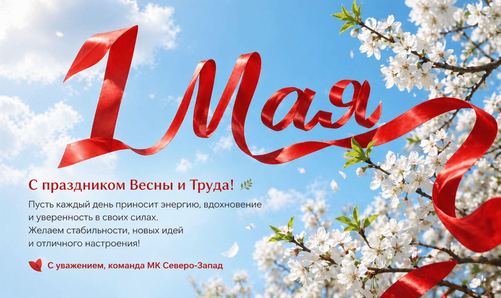 С Праздником Весны и Труда!